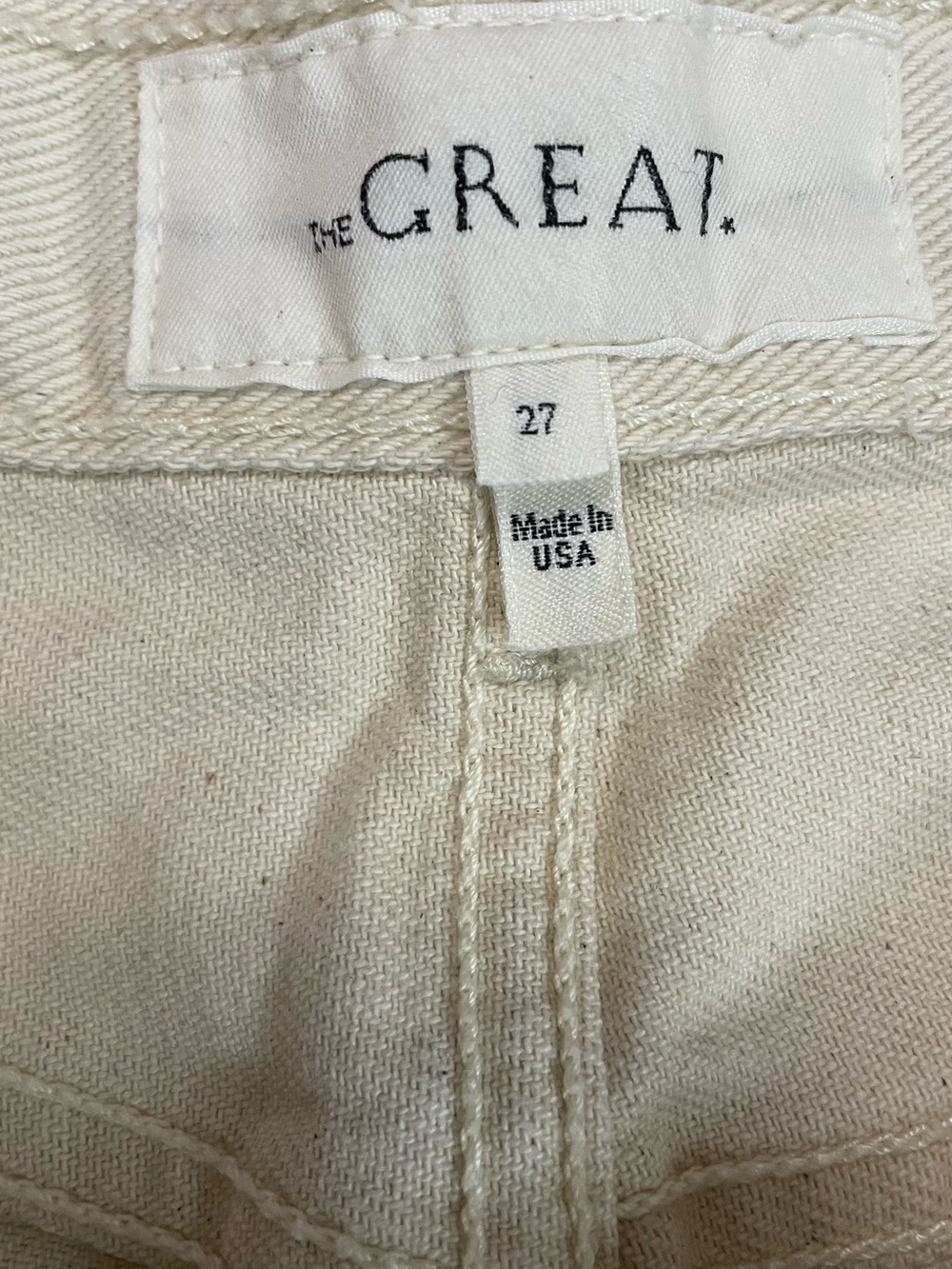 The Great The Wayne Jean Straight Leg Jeans Neutral | Size: 27 - Picture 3 of 10